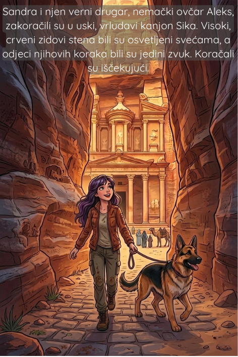 Ilustrovana bajka, Jordan, Sandra i Aleks na putu oko sveta